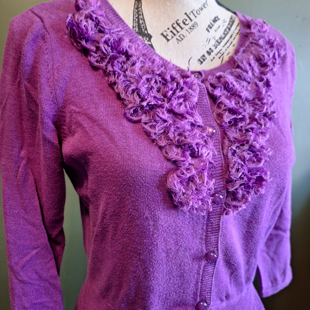 Elle Vibrant Purple Knitwear - Picture 2 of 7